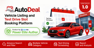 AutoDeal - Vehicle Listing and Test Drive Slot Booking Platform