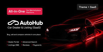 AutoHub - Car Dealer & Listing (SaaS)