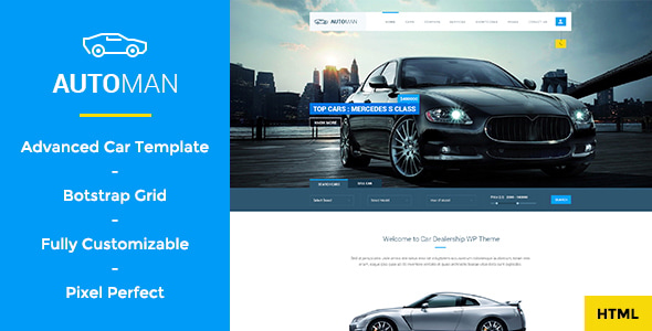 Automan - Advanced Car Dealer HTML Template Automan - Advanced Car Dealer HTML Template