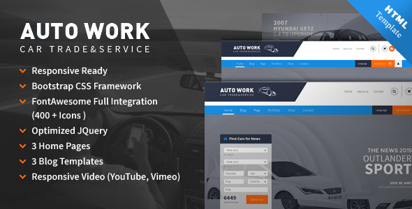 Autowork HTML5 template Autowork HTML5 template