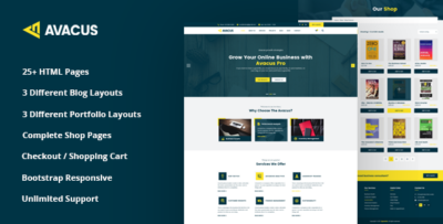 Avacus – Business Consulting and Agency Services HTML5 Template
