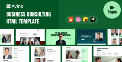 Avino - Business Consulting HTML Template