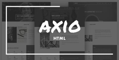 AXIO - Creative Agency and Portfolio Template