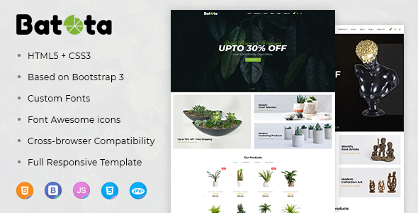 Batota E-Commerce Bootstrap Responsive Template Batota E-Commerce Bootstrap Responsive Template