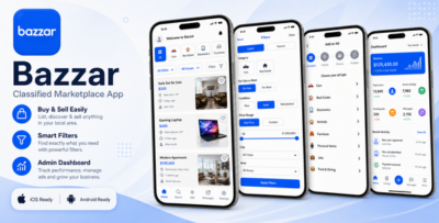 Bazaar | Classified Marketplace Flutter App With PHP and Node.js