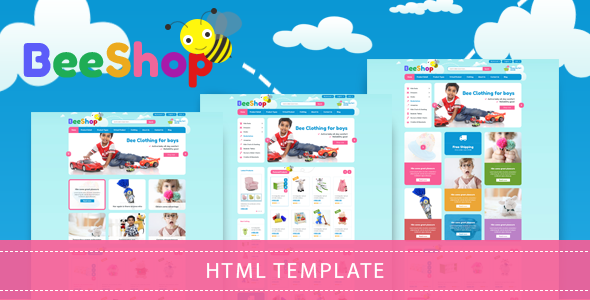 Bee Shop - Kids Store HTML Template Bee Shop - Kids Store HTML Template