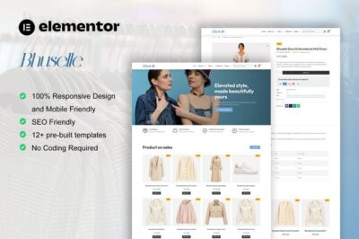 Bhuselle - WooCommerce Fashion Store Elementor Template Kit
