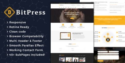 Bitpress - Bitcoin And Crypto Currency HTML Template