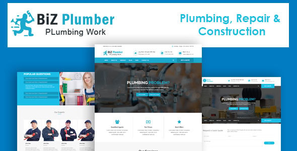 Biz - Construction and Plumber HTML Template Biz - Construction and Plumber HTML Template