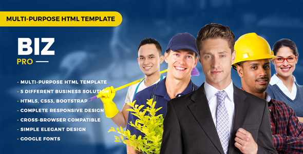 BizPro - Multipurpose HTML Template for any Company BizPro - Multipurpose HTML Template for any Company