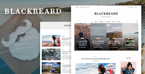 Blackbeard - Elegant Blog Template Blackbeard - Elegant Blog Template