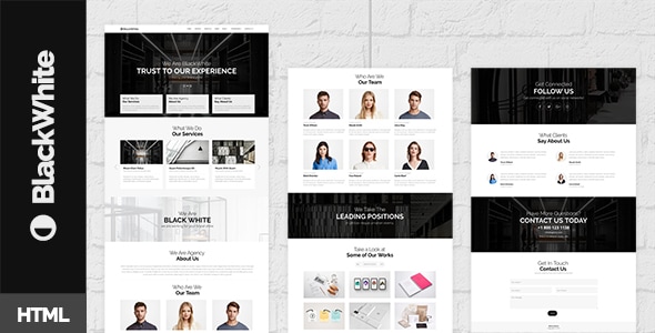 BlackWhite — Onepage Bootstrap Parallax Retina Template BlackWhite — Onepage Bootstrap Parallax Retina Template