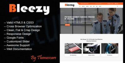 Bleezy - Security Company HTML Template