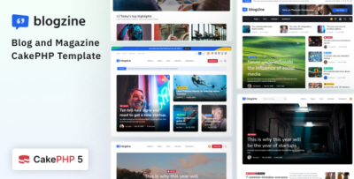 Blogzine - CakePHP Blog & Magazine Template