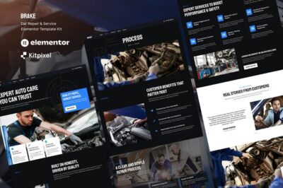 Brake - Car Repair & Auto Service Elementor Template Kit