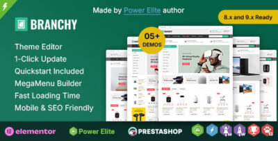 Branchy Elementor Prestashop Responsive Theme