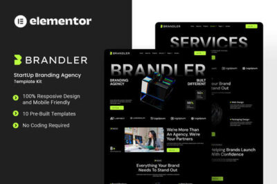 Brandler - StartUp Branding Agency Elementor Template Kit