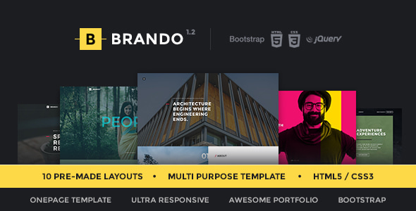 Brando Responsive & Multipurpose OnePage Template Brando Responsive & Multipurpose OnePage Template