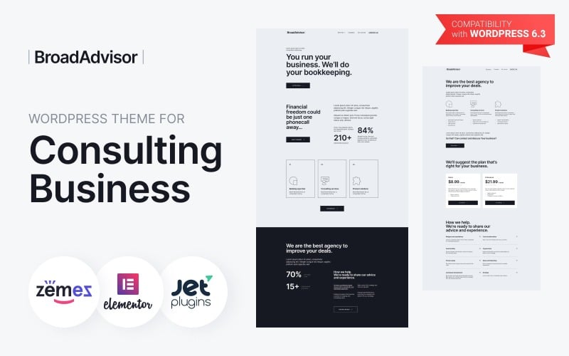 BroadAdvisor - Consulting WordPress Theme for Business Advisor Website BroadAdvisor - Consulting WordPress Theme for Business Advisor Website