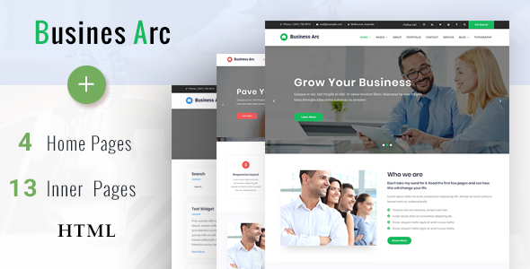 Business Arc - Multi Purpose Corporate HTML Template Business Arc - Multi Purpose Corporate HTML Template