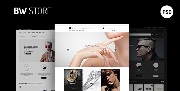 BW Store - eCommerce for Fashion, Jewelry, watch Html Template BW Store - eCommerce for Fashion, Jewelry, watch Html Template