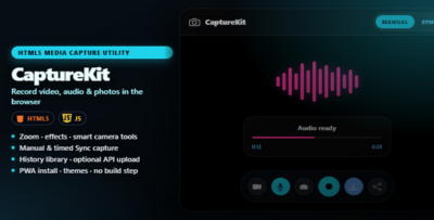 CaptureKit | HTML5 Media Capture Utility
