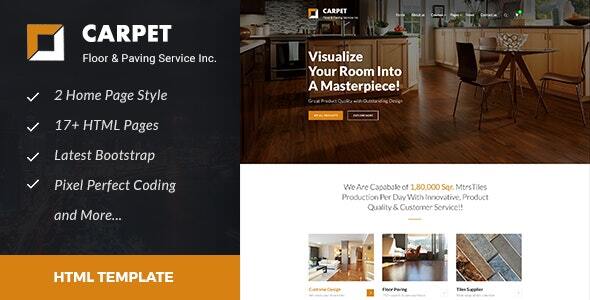 Carpet : Floor and Paving Service HTML Template Carpet : Floor and Paving Service HTML Template