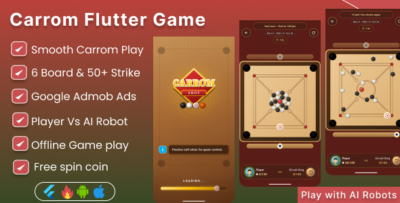 Carrom Shot | Offline Carrom Board Game Flutter