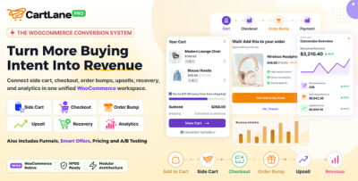 CartLane - WooCommerce Upsells, Order Bumps, Funnels & Cart Recovery