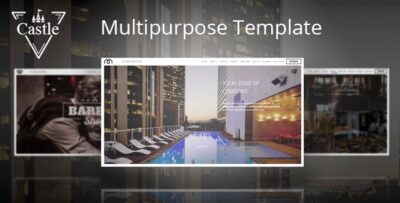 Castle - Multipurpose photo template for hotel, barbershop