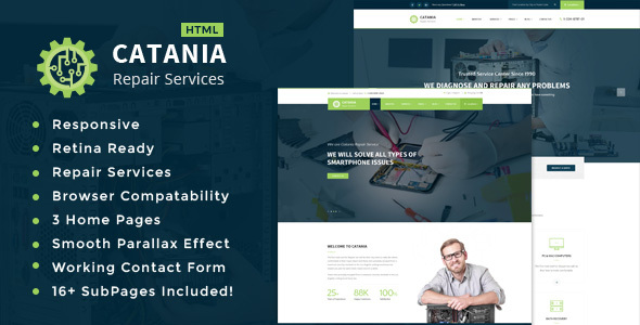 Catania - Computer, Mobile, Electronics and Phone Repair HTML Template Catania - Computer, Mobile, Electronics and Phone Repair HTML Template
