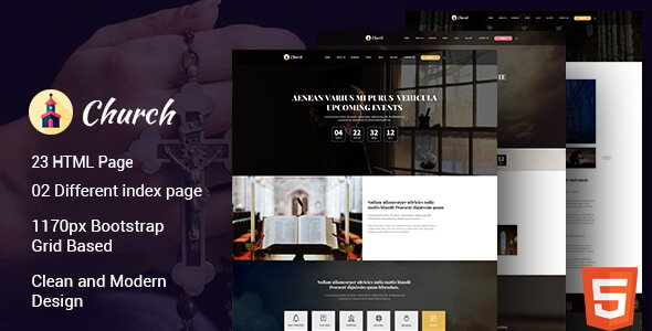 Cathedral - HTML Template is built for church Cathedral - HTML Template is built for church