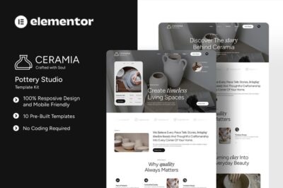 Ceramia - Pottery Studio Elementor Template Kit