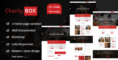 CherityBOX- Charity / Nonprofit HTML5 Template