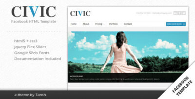 Civic Corporate Facebook Template