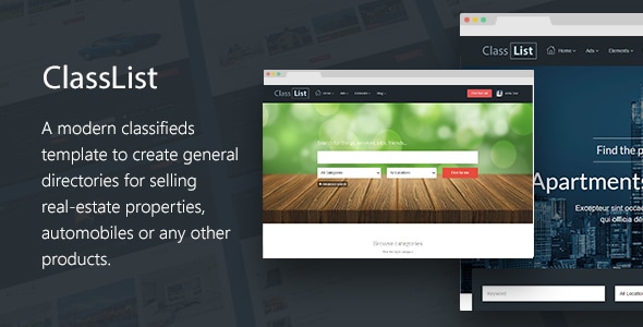ClassList - Directory/Classifieds Listing Template ClassList - Directory/Classifieds Listing Template