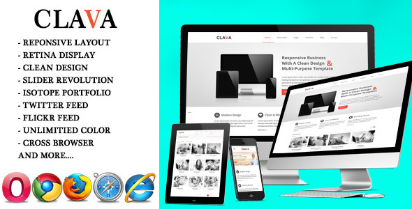 Clava - Multipurpose Responsive HTML Template Clava - Multipurpose Responsive HTML Template