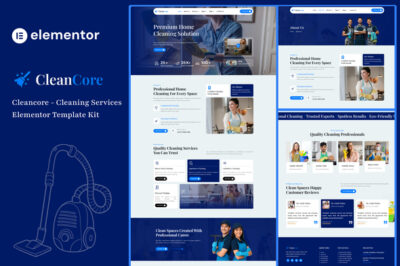 Cleancore -Cleaning Services Elementor Template Kit