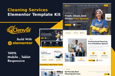 Clenvia - Cleaning Services Elementor Template Kit
