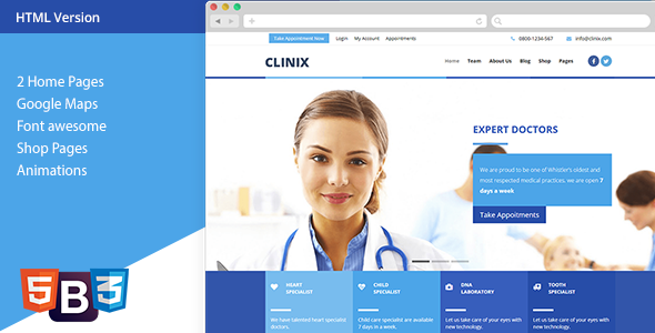 CLINIX - Medical HTML Template CLINIX - Medical HTML Template