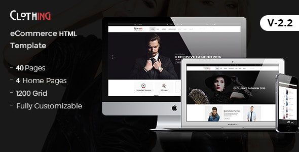 Clothing - Fashion Modern HTML5 eCommerce Website Template Clothing - Fashion Modern HTML5 eCommerce Website Template