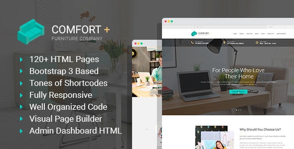 Comfort - Furniture Manufacturing & Interior Design HTML Comfort - Furniture Manufacturing & Interior Design HTML