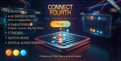 Connect Fourth | Arcade HTML5 Game