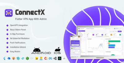 ConnectX | VPN App with Admin Panel for Android & iOS - Source Code