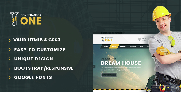 Constractor One - Construction & Home Renovation HTML5 Template Constractor One - Construction & Home Renovation HTML5 Template