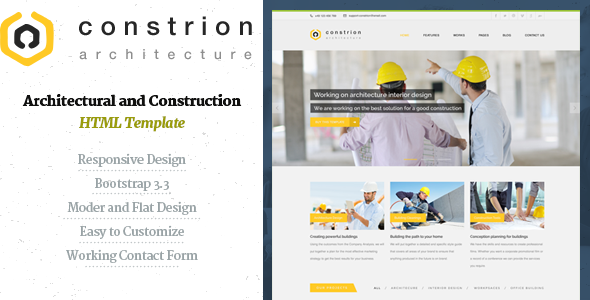 Constrion - Construction and Builder HTML Template Constrion - Construction and Builder HTML Template