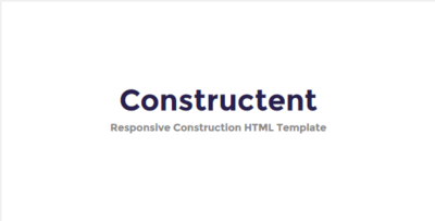 Constructent - Responsive Construction HTML Template