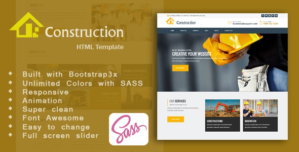 Construction - Construction, Building & Maintenance Business HTML5 Template Construction - Construction, Building & Maintenance Business HTML5 Template