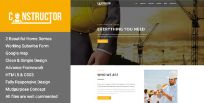 Constructor - Premium Construction HTML Theme