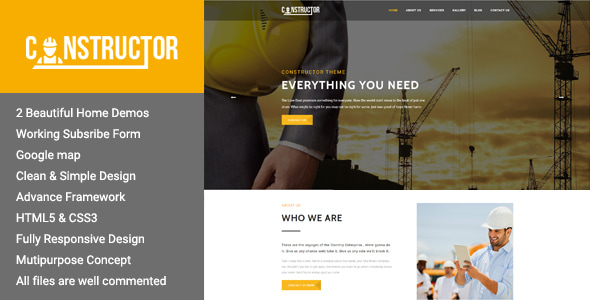 Constructor - Premium Construction HTML Theme Constructor - Premium Construction HTML Theme
